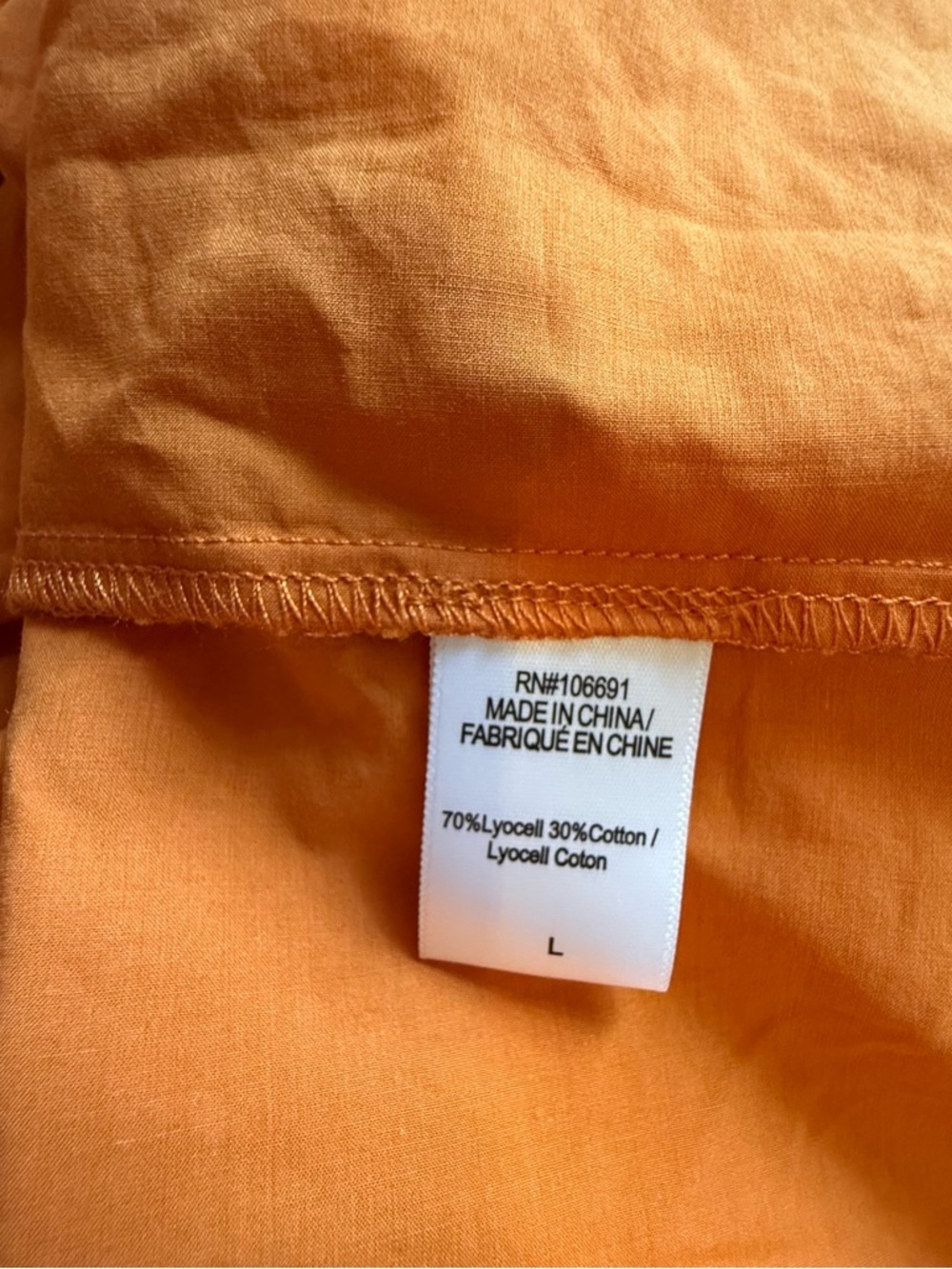 Young Fabulous & Broke YFB Maxi Dress L Orange Tiered Smocked Back Boho Summer - Picture 9 of 9